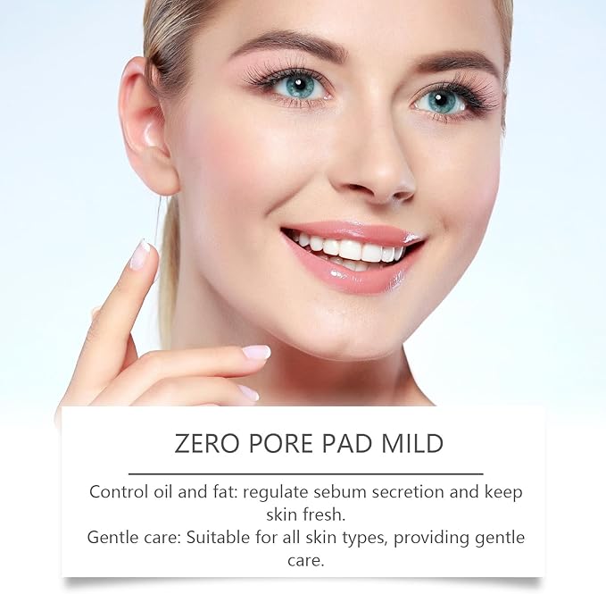 Zero Pore Facial Toner Pads 2.0, Dual-Textured, 4.5% AHA Lactic Acid, 0.45% BHA Salicylic Acid, 70 Count