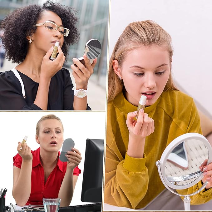 Demissle Thank You Gifts for Coworker Lip Balm Bulk Set Inspirational Appreciation Gifts Leaving Farewell Gifts Vanilla Ingredients Lips Care Products for Friends Teacher Worker Employee (12 Pcs)