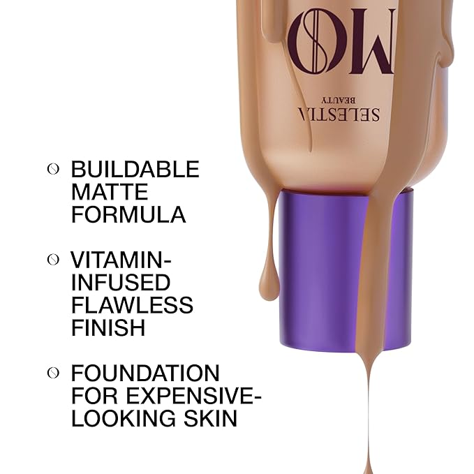 Matte Foundation Money - Long-Lasting Makeup Foundation with Flawless & Buildable Coverage - Liquid Foundation for All Skin Types (Caramel)