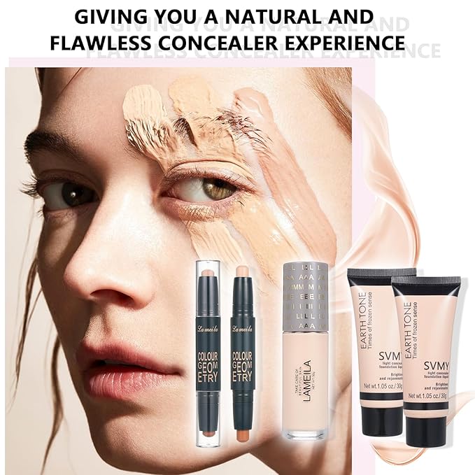 All in One Makeup Kit for Women Full Set Girl Makeup Gift Set Makeup Essentials Set Includes Foundation 18 Color Eyeshadow Palette Lipstick Eyebrow Pencil Makeup Gift Set