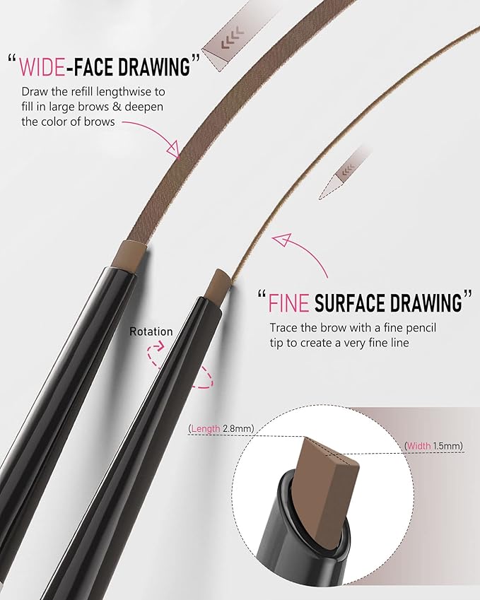 Light Brown Eyebrow Pencil Waterproof for Women - Eye Brow Makeup Pen