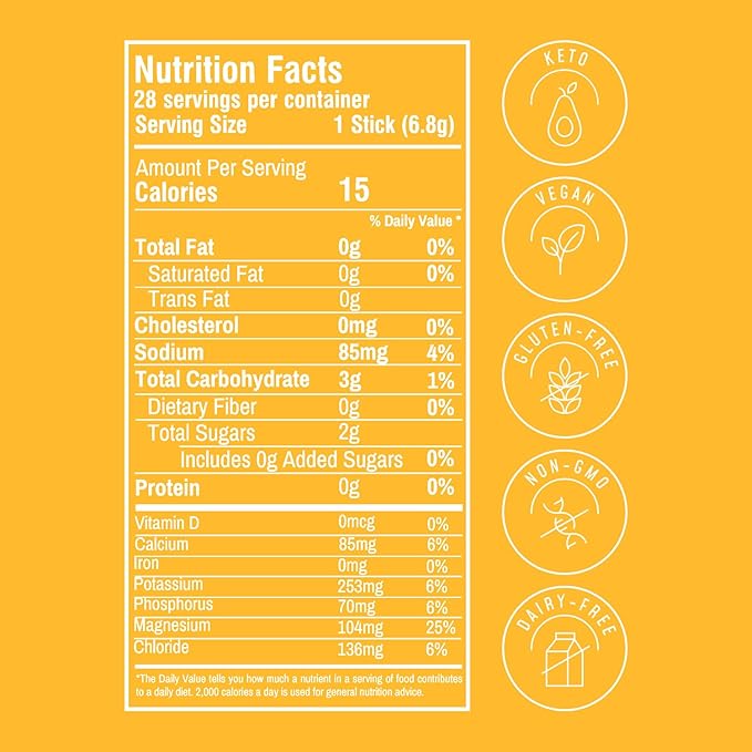 FlavCity Pineapple Coconut Electrolytes Powder Packets - 28 Hydration Packets - No Added Sugar - Hydration Powder with Real Fruit & Unrefined Sea Salt - Keto & Gluten-Free (28 Stick Packs)