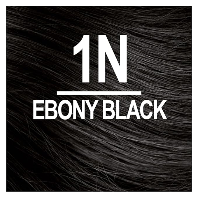 Naturtint 1N Ebony Black Permanent Hair Color (Pack of 6), Ammonia Free, Vegan, Cruelty Free, up to 100% Gray Coverage, Long Lasting Results (Packaging may vary)