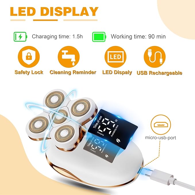 Electric Razors for Women, Women's Electric Shaver Kit for Legs, Bikini and Body Wet Dry Use, Facial Hair Removal, Cordless Trimmer for Womens Bikini Lady Grooming Sensitive Skin