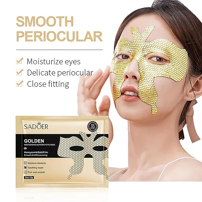 23 Pairs Collagen Under Eye Patches，Gold Under Eye Mask For Removing Dark Circles, Puffiness & Wrinkles，Eye Mask Skincare For Puffy Eyes With Hyaluronic Acid，Eye Bags Treatment For Women