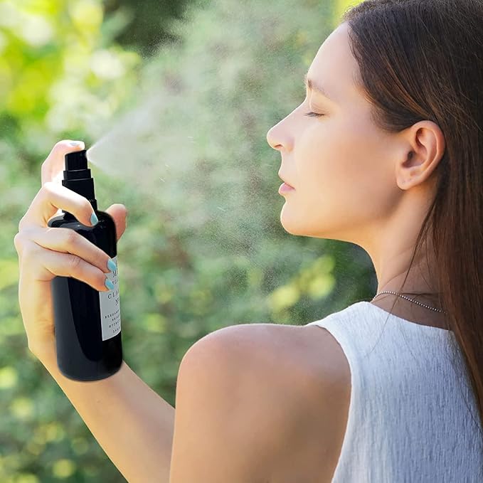 USDA Organic Clarity Balancing Face Mist - Hydrating Rose Water Facial Spray Suitable For All Skin Type Face Moisturizer, Setting Spray for Makeup & Face Primer, 3.4 oz