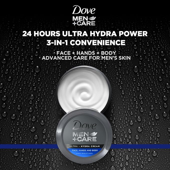 Dove Men+Care Ultra Hydra Cream Lotion, 2.53 Fl Oz (Pack of 12)