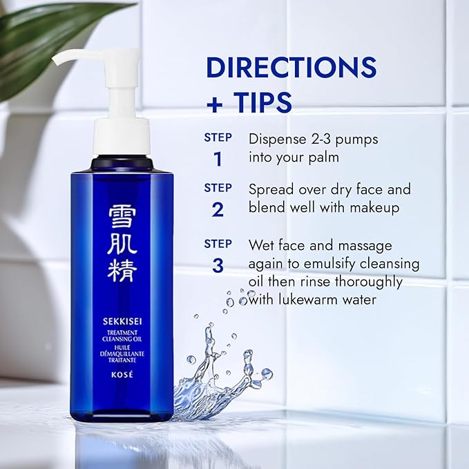 SEKKISEI Treatment Cleansing Oil, Facial Cleanser & Makeup Remover, 5.4 Ounce