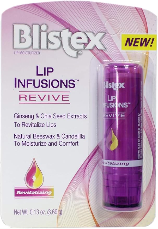 Blistex Lip Infusions Revive Lip Moisturizer 0.13 Ounce (3 Pack)