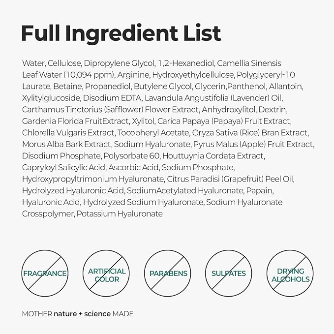 MOTHER MADE LHA Green Tea Exfoliating Aqua Peel Gel, Deep Pore Face Exfoliant, Gentle Facial Exfoliator, Dead Skin Remover, Natural Cellulose for Peeling, Vegan, Korean Skincare (100ml / 3.38 fl.oz)