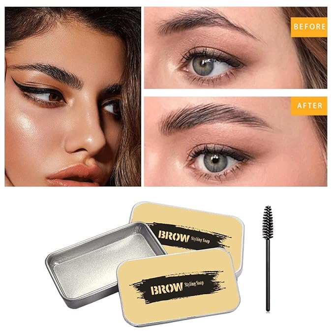 All In One Makeup Kit Full Kit 12 Colors Eyeshadow Palette,6 Colors Lipstick Set,2 Full Coverage Foundation,Primer,Eyebrow Soap,Waterproof Eyeliner and Mascara (104 Buff Beige +105 Sand+ Matte Shadow)