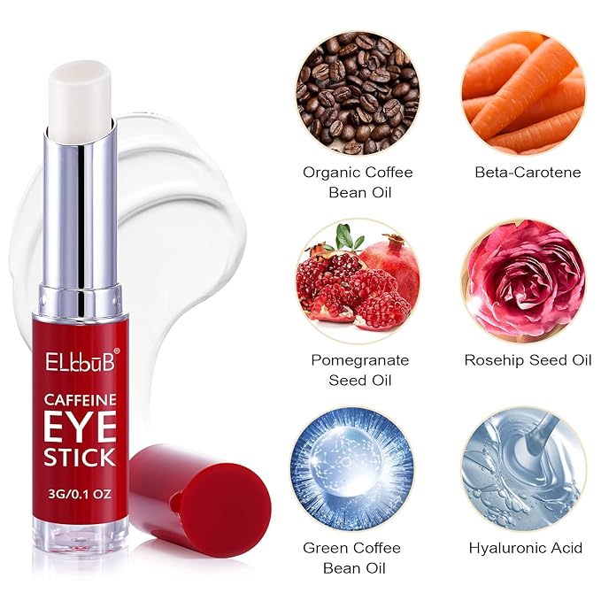 Eye Stick - Anti Wrinkle Eye Cream for Puffy Eyes, Dark Circles, Eye Bags, Crows Feet, Wrinkles,Reduces Wrinkles Saggy Skin Puffy Eyes (Caffeine)