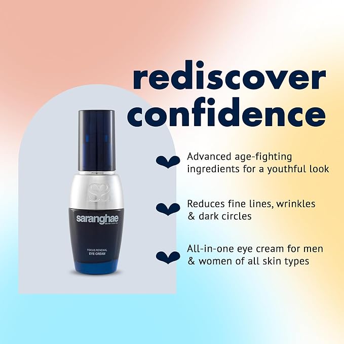 Cica Korean Under Eye Cream - Dark Circle & Puffiness Reduction, Anti-Aging Under Eye Treatment, Hydrating Niacinamide Cream for Minimizing Wrinkles – 1 Ounce by Saranghae