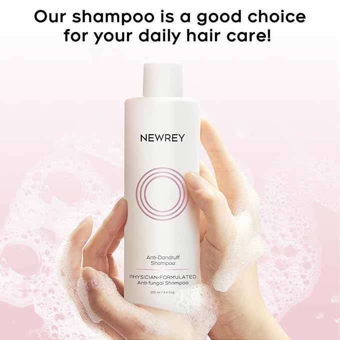 24HR Fast Itch Relief Anti-Fungal Shampoo for Psoriasis, Seborrheic Dermatitis & Folliculitis, Relieves Itchy, Dry Scalp, Sulfate & Paraben Free Anti-Dandruff Shampoo for Men and Women, 8.4 fl oz