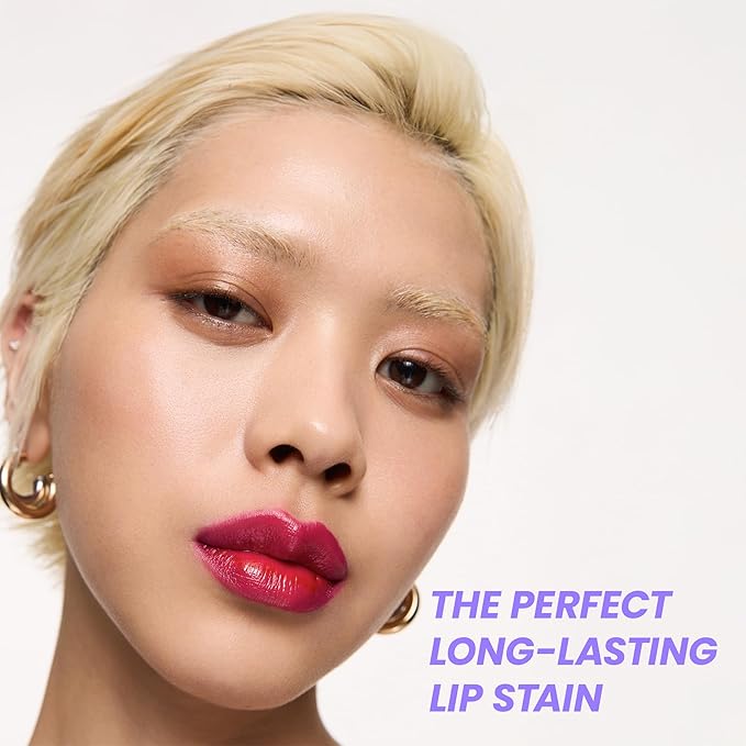 Wonderskin Wonder Blading All Day Lip Stain Peel Off Masque and Reveal Kit - Long Lasting, Waterproof Pink Lip Tint, Transfer Proof Natural Makeup Stain Kit (Neon Rose)