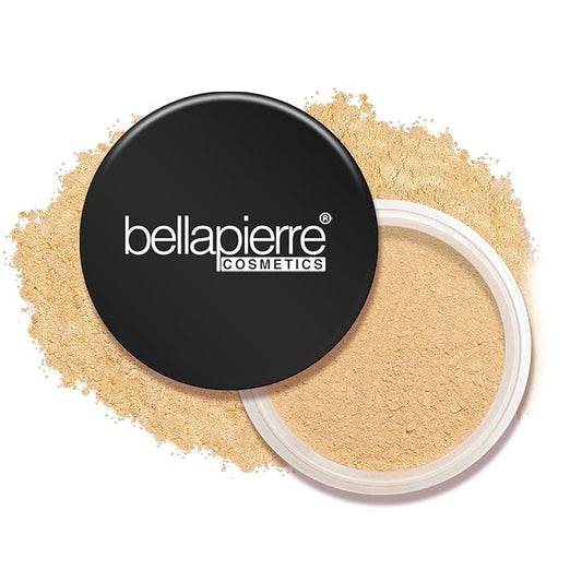 bellapierre Mineral Foundation SPF 15 - Loose Powder Foundation | Vegan & Cruelty Free Natural Makeup | Full Coverage Matte Finish | Hypoallergenic | Oil & Talc Free - 0.32 Oz - Cinnamon