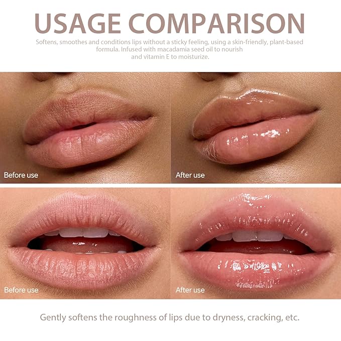 Moisturizing Overnight Lip Mask Vitamin E Lip Butter Repair Sleeping Lip Balm For Hydrated, Full Looking & Irresistible Lips(0.2 Fl Oz),Mild snow