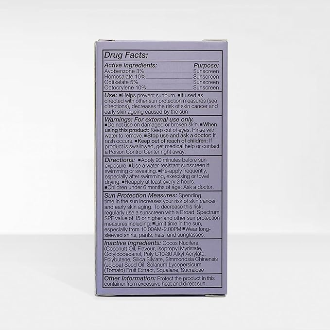 SPF50 Glow & Go Lip Oil: Lip Oil with SPF, Moisturizes and Protects Lips, 4.5ml in Coconut