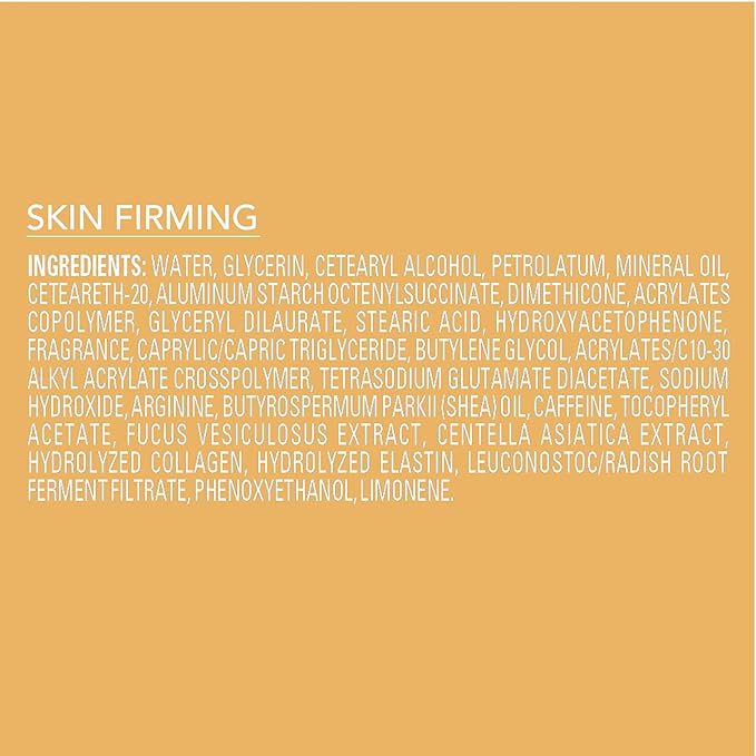 Jergens Skin Firming Body Lotion for Dry to Extra Dry Skin, Skin Tightening Cream with Collagen and Elastin, Hydralucence Blend Formula, 16.8 oz