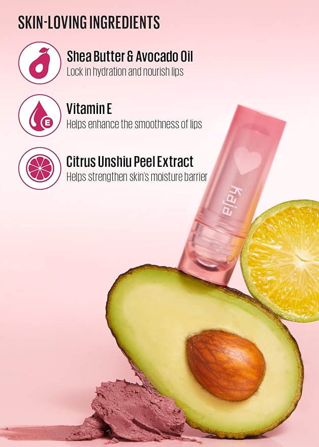 Kaja Love Blur Lip Balm - 05 My Heart | Soft & Comfort Semi-Matte Blurring Daily Color Lip Balm | Shea Butter, Avocado Oil, Citrus Unshiu Peel Extract, Vitamin E Infused |4g / 0.14oz.