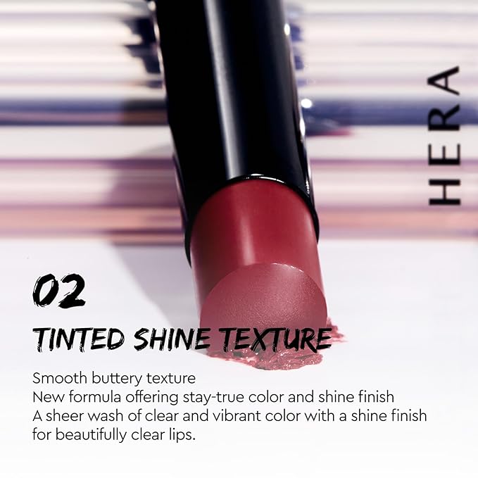 HERA Sensual Tinted Shine Stick 3.5g #130 STUNNING PINK | 12HR Long-lasting Lipstick, Sheer & Buildable Lip Tint Stain, Hydrating Formula with Vitamin E, Smooth Finish and Luxurious Korean Makeup