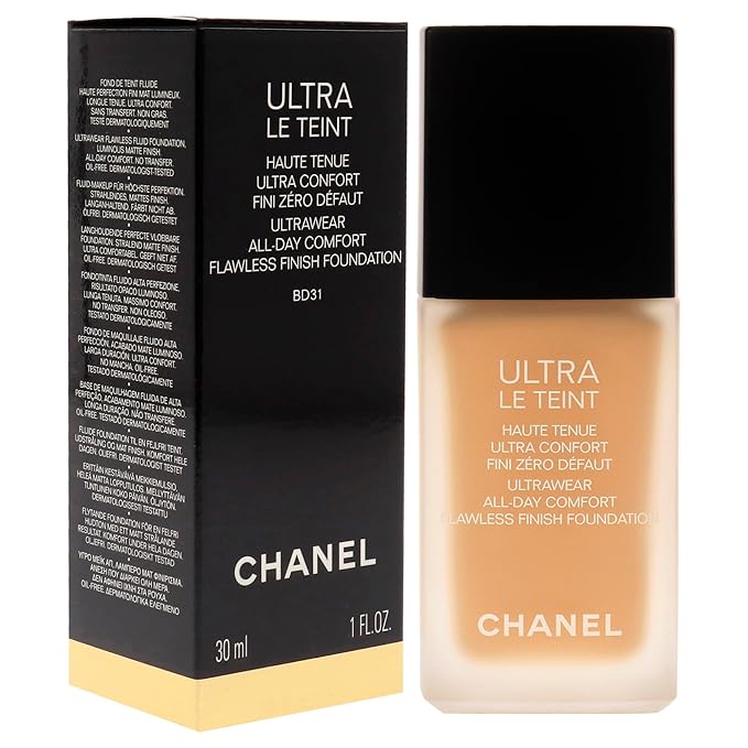 CHANEL Ultra Le Teint Ultrawear Flawless Foundation - BD31 Medium Golden for Women - 1 oz Foundation