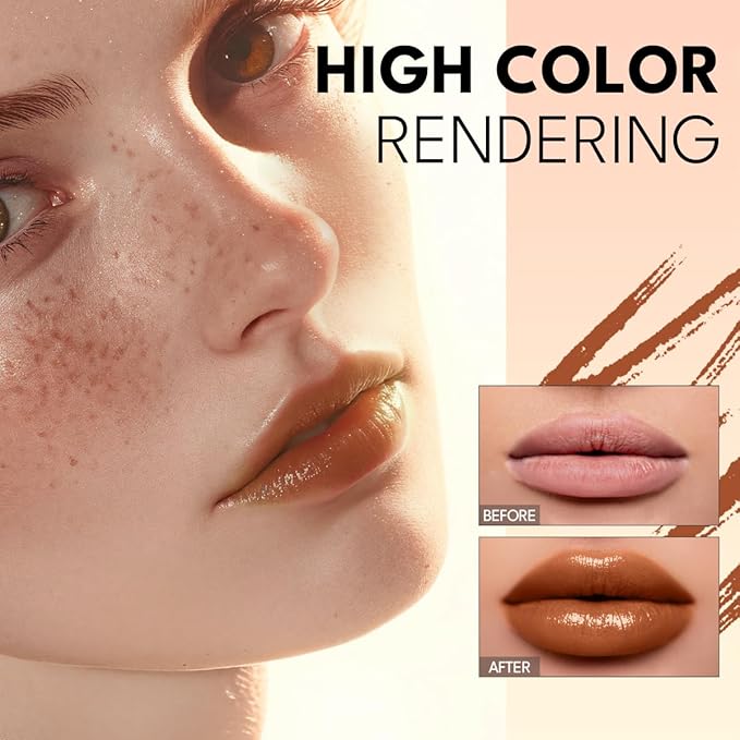 tinted lip balm, Conditioning & Nourishing Lip Balm, Matching concealer to cover lip lines and enhance color development- GINGER BREAD