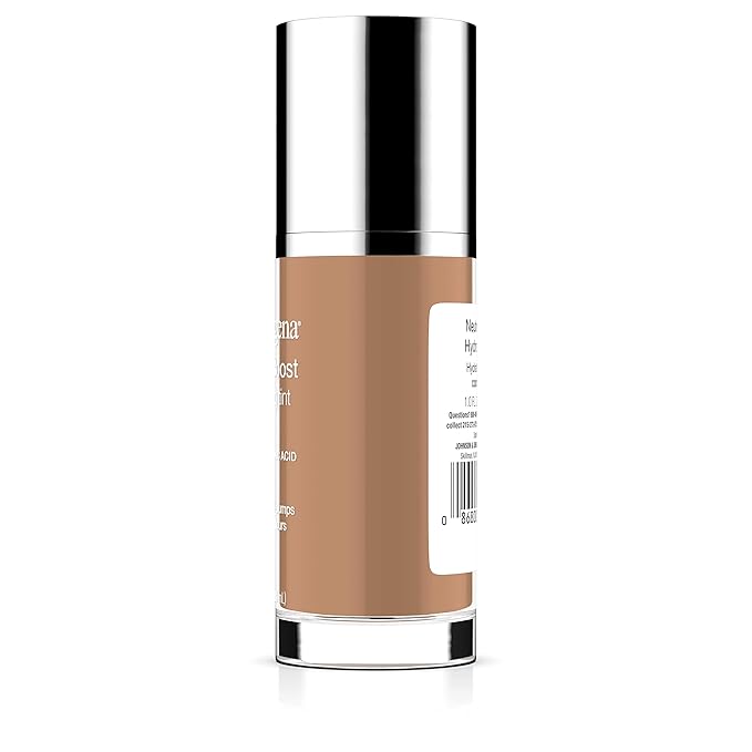 Neutrogena Hydro Boost Hydrating Tint Foundation Makeup for Dry Skin, with Hyaluronic Acid, Lightweight Oil-Free Water Gel, Non-Comedogenic, 115 Cocoa Color 1.0 fl. oz