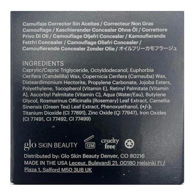 Glo Skin Beauty Oil-Free Camouflage Concealer - Correct and Conceal Imperfections, Blemishes & Dark Spots, Nourishing Makeup for a More Even Complexion (Golden)