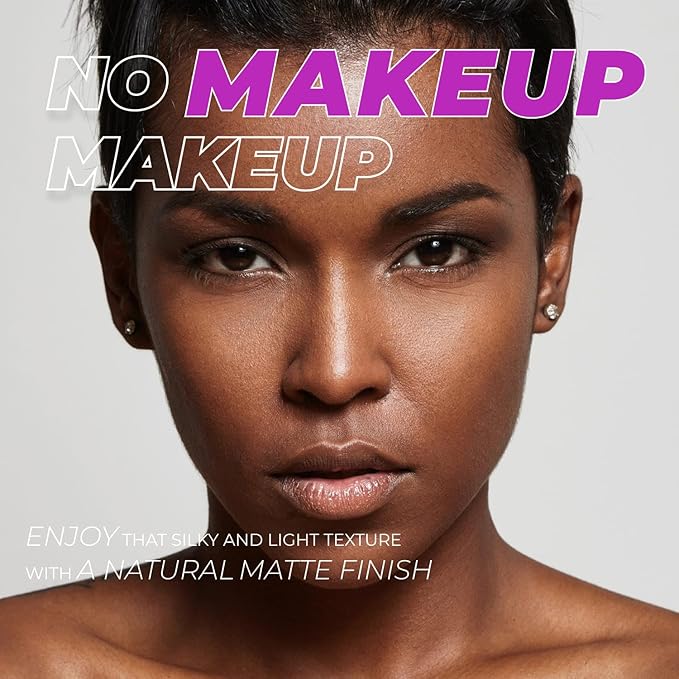 LAMEL OhMy Clear Face Full Coverage Foundation - Acne Coverage - Salicylic Acid & Tea Tree Extract - Dewy & Flawless Finish - Sensitive Skin Care - Organic & Oil-Free - 412, 1.35 fl.oz