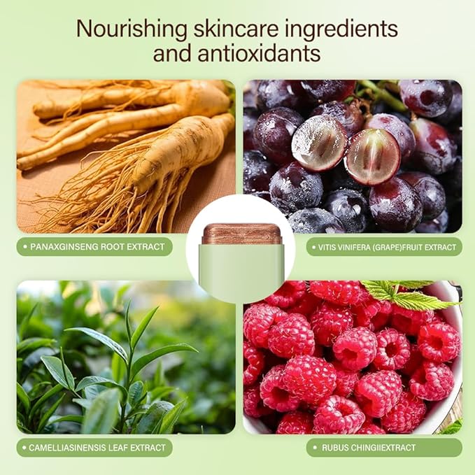 Cream Contour Stick, Face Shimmer Bronzer Stick, Blendable Natural Glow Highlighter Makeup Stick, Multi-Use Tinted Solid Moisturizer Stick,Body Face Illuminator Luminizer,02 Soft Glow