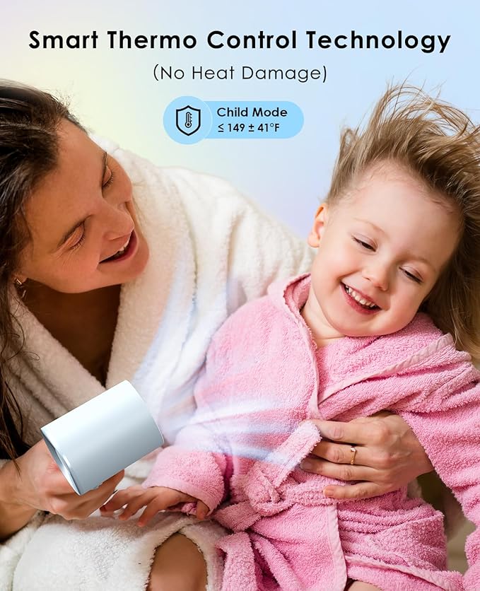 Hair Dryer with Diffuser for Curly Hair, Negative Ionic Hairdryer, High-Speed Blow Dryer with 110, 000 RPM Brushless Motor, Fast Drying Lightweight Travel Hairdryer, Low Noise Quiet Hair Dryers