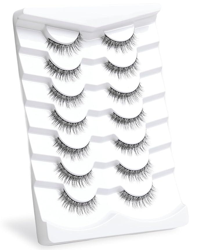 Onlyall Lashes Mink False Eyelashes Natural Wispy Lashes Soft Faux Mink Lashes Fluffy False Lashes DK72