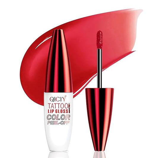 QueenDiary Lip tint Peel Off Lip Stain，Lip Stain Waterproof， Lip Tattoo Peel Off with Matte Finish, Long Lasting, Transfer-proof, Highly Pigmented Color (Romance Stain)