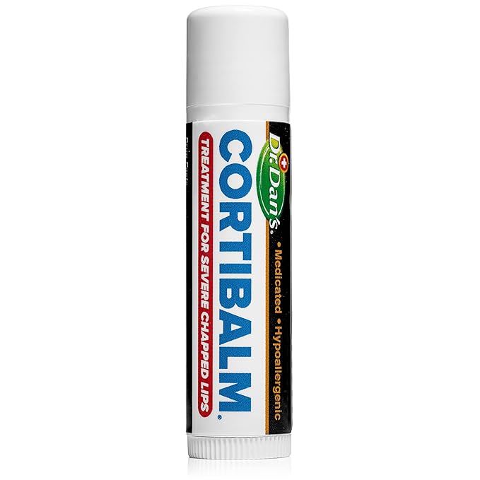 Dr. Dan's Cortibalm -3 Pack -for Dry Cracked Lips - Healing Lip Balm for Severely Chapped Lips- Designed for Men, Women and Children