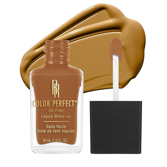 Black Radiance Color Perfect Liquid Full Coverage Foundation Makeup, Brown Olive, 1 Ounce