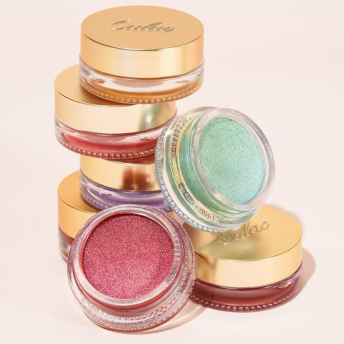 Oulac Cream Eyeshadow-Sombra de Ojos Highly Pigmented Natural Eyeshadow Waterproof&Long Lasting with Moisturizing Formula, Shimmer Glitter Eye Makeup Large Capacity. 6g.(21)