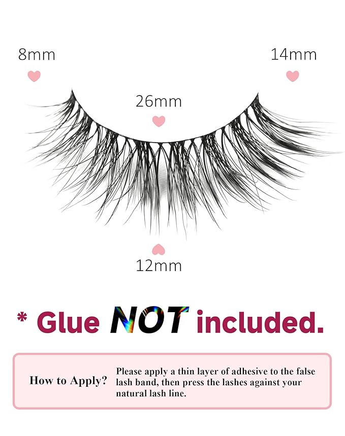 Wispy Lashes Natural Lashes Fake Lashes Natural Look False Eyelashes Natural Eyelashes Wispy Fake Eyelashes Cat Eye Lashes UP12