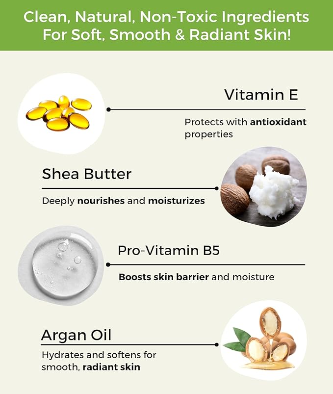 RaGaNaturals Natural Unscented Body Lotion for Dry Skin with Shea Butter and Vitamin E & B5 - Hydrating, Nourishing, Fragrance Free Hand Moisturizer With Organic Essence - For Women, Men, Kids - 8 Oz