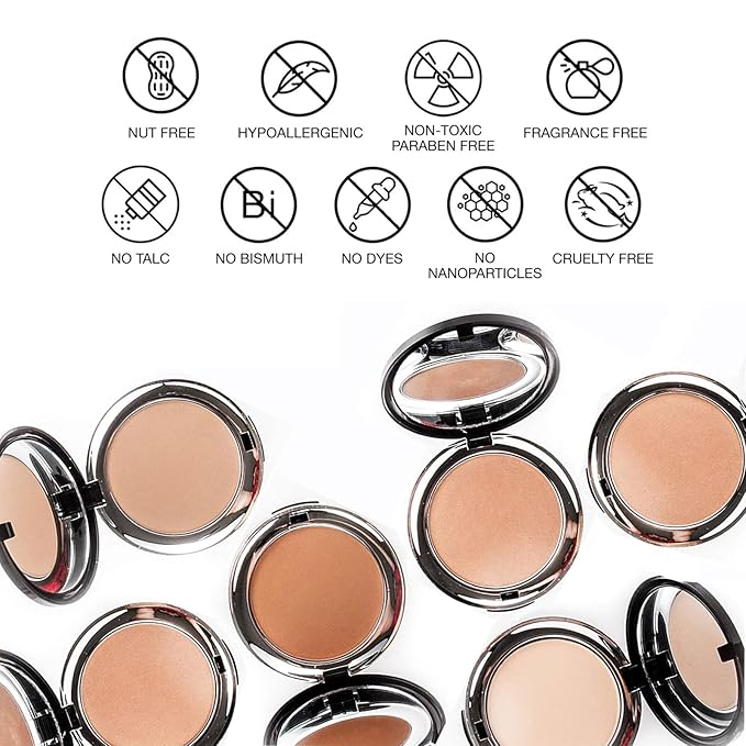 bellapierre Compact Mineral Foundation SPF 15 | Vegan & Cruelty Free | Full Coverage | Hypoallergenic & Safe for All Skin Types | Oil & Talc Free - 0.35 Oz - Maple