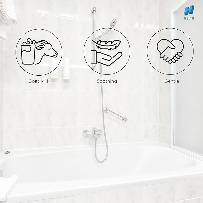 Spa Kit Birthday Box with Loofah Body Brush Gingered Peaches Goat Milk Soap, Orange