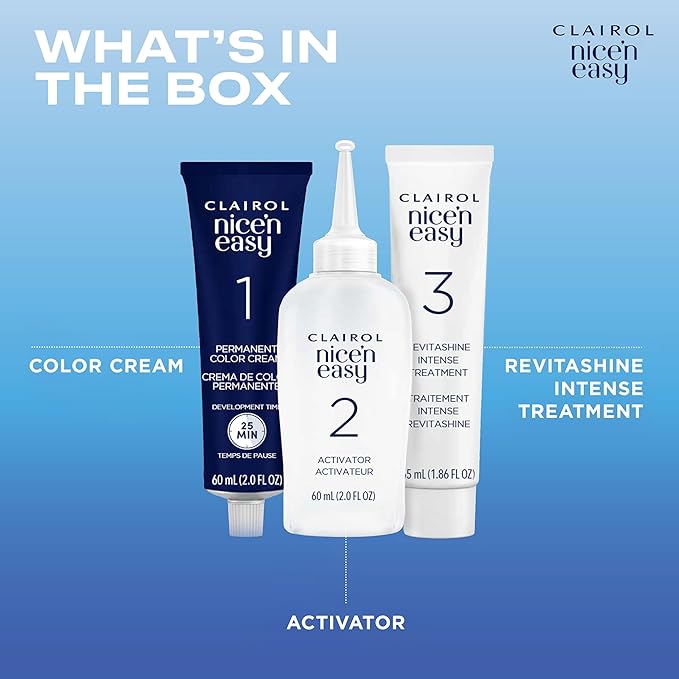 Clairol Nice'n Easy Permanent Hair Dye, 5W Medium Mocha Brown Hair Color, Pack of 3