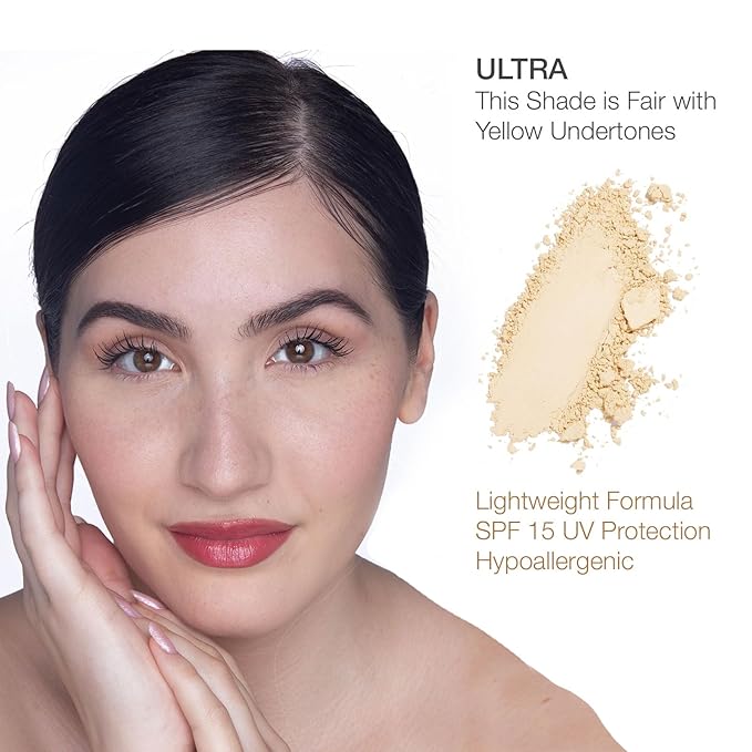 bellapierre Compact Mineral Foundation SPF 15 | Vegan & Cruelty Free Natural Makeup | Full Coverage Matte Foundation | Hypoallergenic | Oil & Talc Free - 0.35 Oz - Ultra