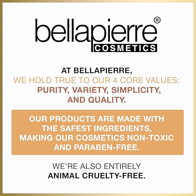 bellapierre Mineral Foundation SPF 15 - Loose Powder Foundation | Vegan & Cruelty Free Natural Makeup | Full Coverage Matte Finish | Hypoallergenic | Oil & Talc Free - 0.32 Oz - Cinnamon