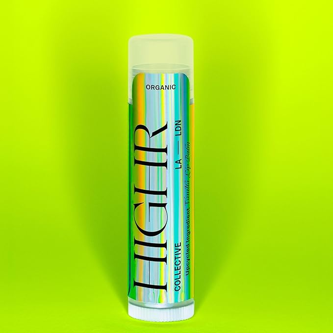 HIGHR Organic Vanilla Butter Hydrating Lip Balm - Nourishing Lip Care for Youthful and Smoother Lips, Lip Moisturizer for Dry and Cracked Lips - All Natural Treatment Perfect for Women on the Go