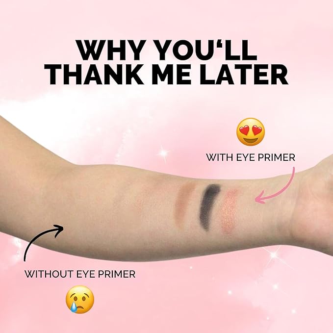 Elizabeth Mott Thank Me Later Color Correcting & Eye Primer Duo – Face Primer with Niacinamide for Redness Control & Smooth Makeup Base – Eye Primer for Long-Lasting, Crease-Free Eyeshadow – 30g + 10g