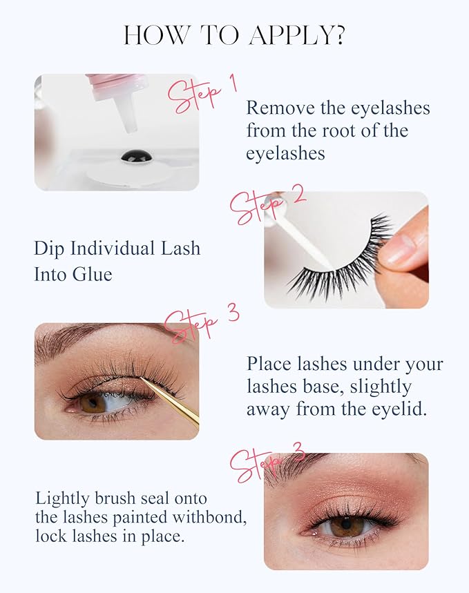 Asian Lashes Natural Wispy Everyday Flared Small Eyelashes Natural Look False Eye Lash korean Fluffy False Eyelash 7 Pairs D33