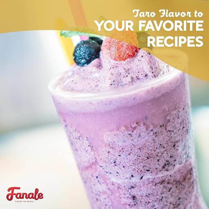 Fanale Premium Taro Bubble Tea Flavoring Powder | Perfect for Baking, Smoothies, Desserts and Drinks | Instant Flavoring Powder for Boba Milk Tea- 2.2 Pounds (Pack of 1)