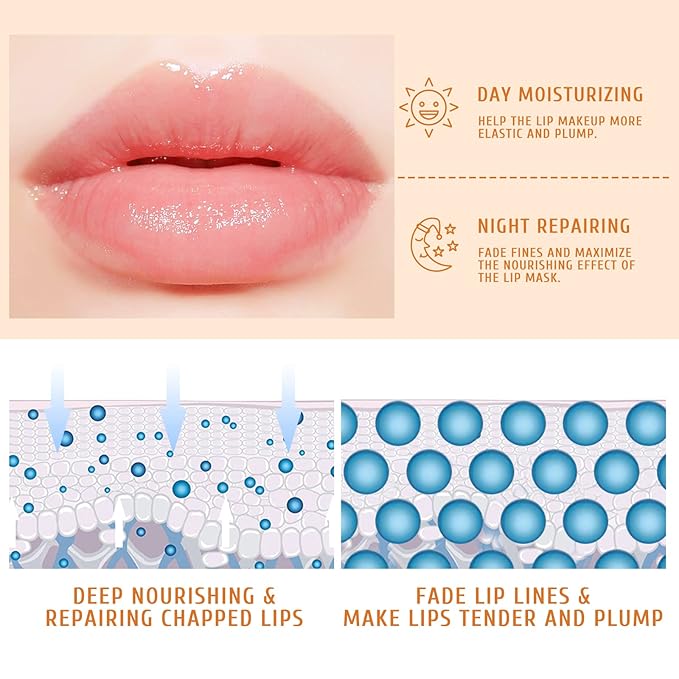 4Pcs Honey Lip Mask Pot, Moisturizing Honey Lip Masks