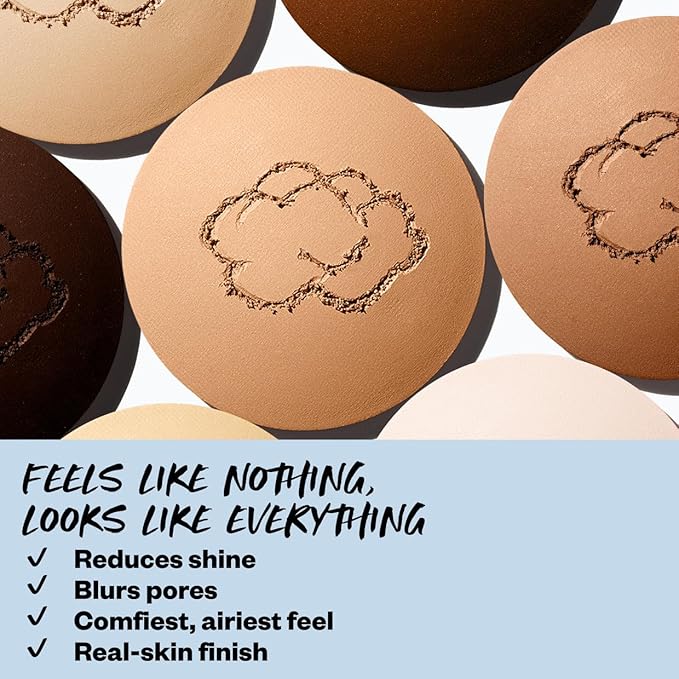 Kosas Mini Cloud Set Face Setting Powder - Smoothing Shine Control, Soft, Sheer Setting Translucent Makeup Finish, Portable & Long-Lasting (Pillowy)